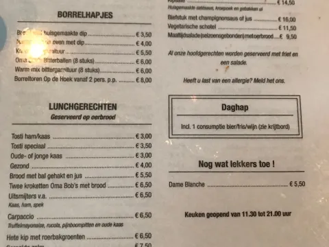 Foto 2 van Café Op de Hoek