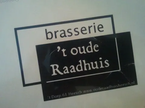 Foto 2 van Brasserie 't Oude Raadhuis
