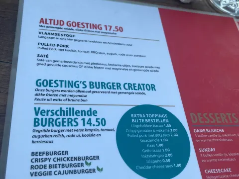 Foto 2 van Goesting eten en drinken