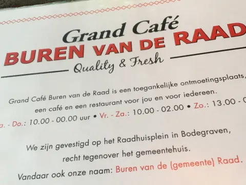 Grand Café Buren van de Raad
