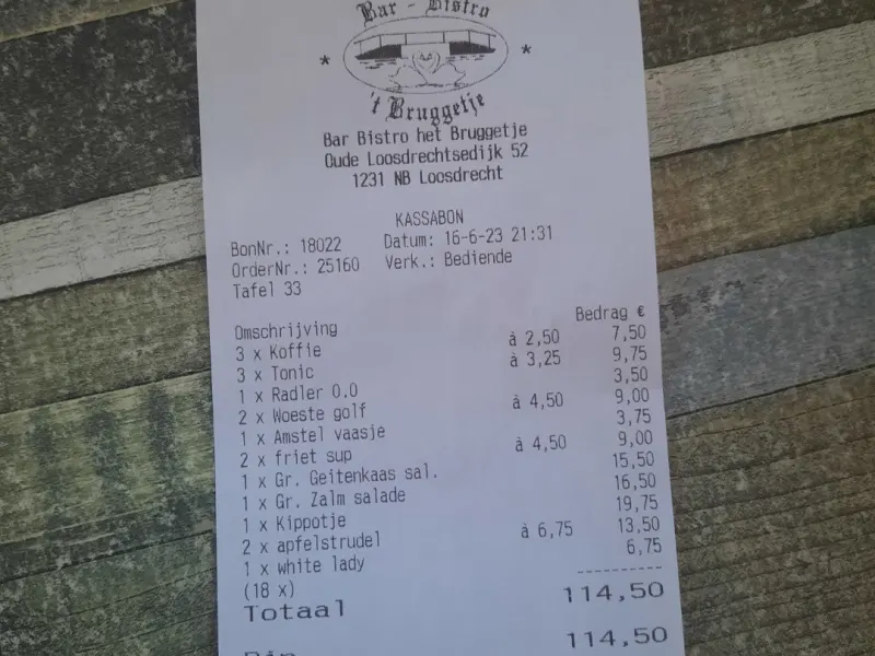 Foto 1 van Bar bistro 't Bruggetje