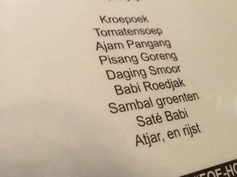 Foe-Ho Chinees-Indisch Restaurant