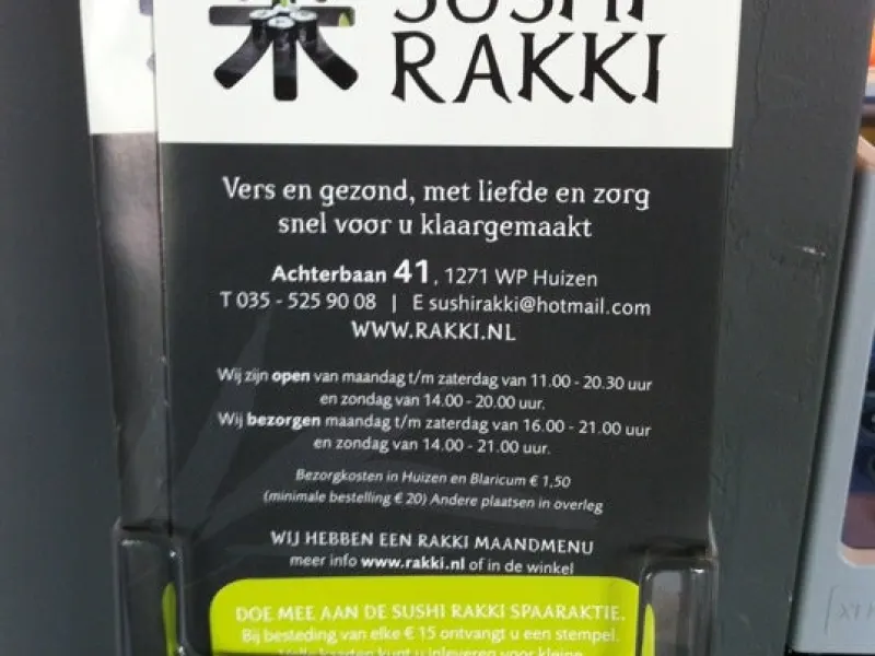 Foto 1 van Rakki Sushi