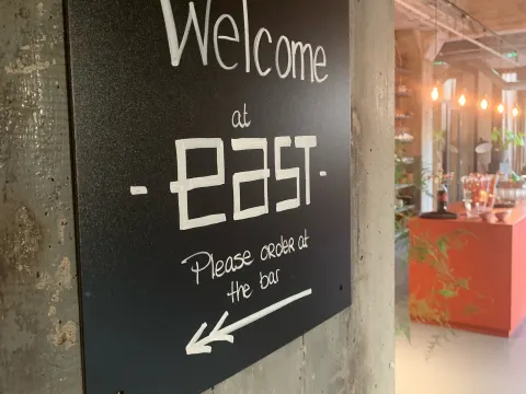 east